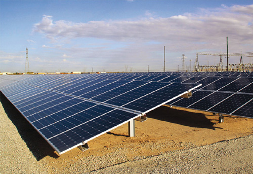 large scale solar power plants